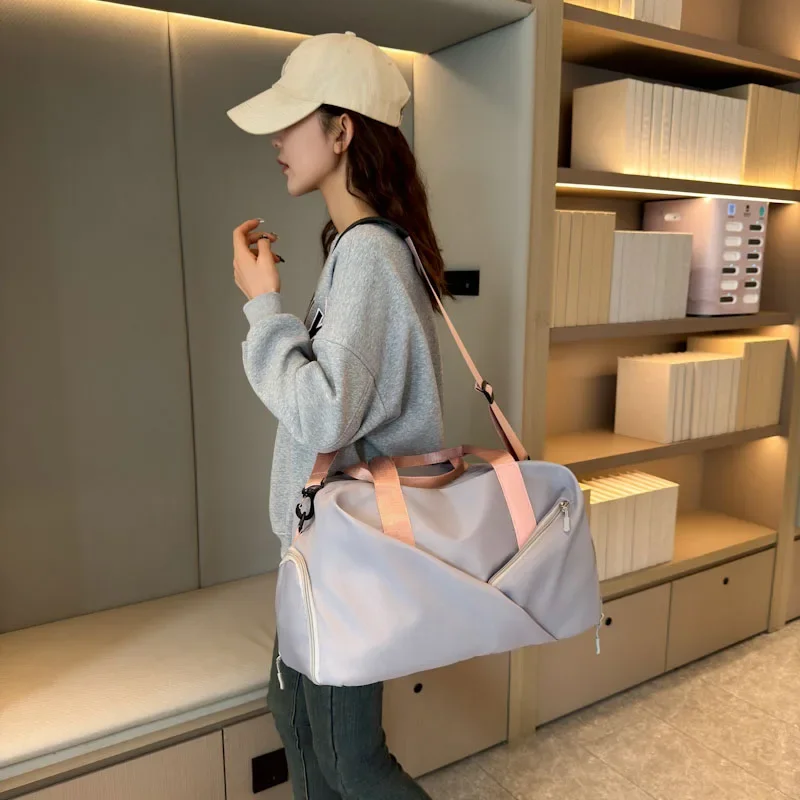 Oxford Solid Top-Handle Bags Ladies Bags on Sale 2023 High Quality Autumn High-capacity Casual Tote Zipper Travel Handbag