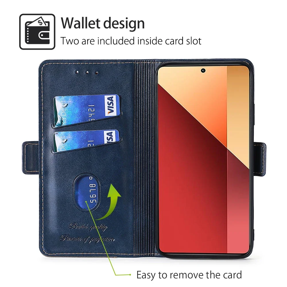 Business Magnetic Wallet Phone Case for Samsung Galaxy M54 M34 M15 F15 5G Flip Cover Book Leather Case for Galaxy M15 Card Slots