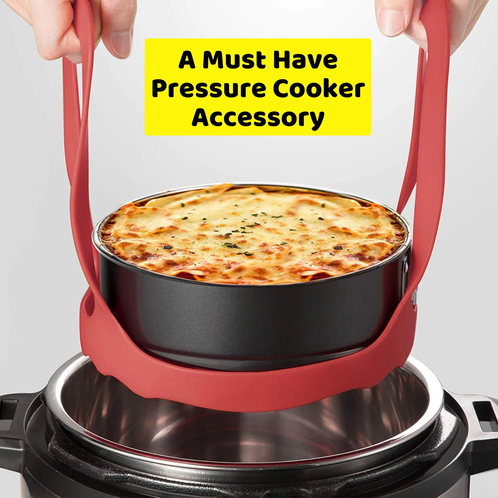 Siliconen onderzetter voor instant pot, keukengerei, bakvormen pan slingeren lifter, eierrek, roosterrek, keukenaccessoires