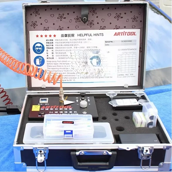 

Smart E6 front windshield repair kitFix Kit: Visual Pressure Curve, Auto Alarm, ±0.01MPa Precision