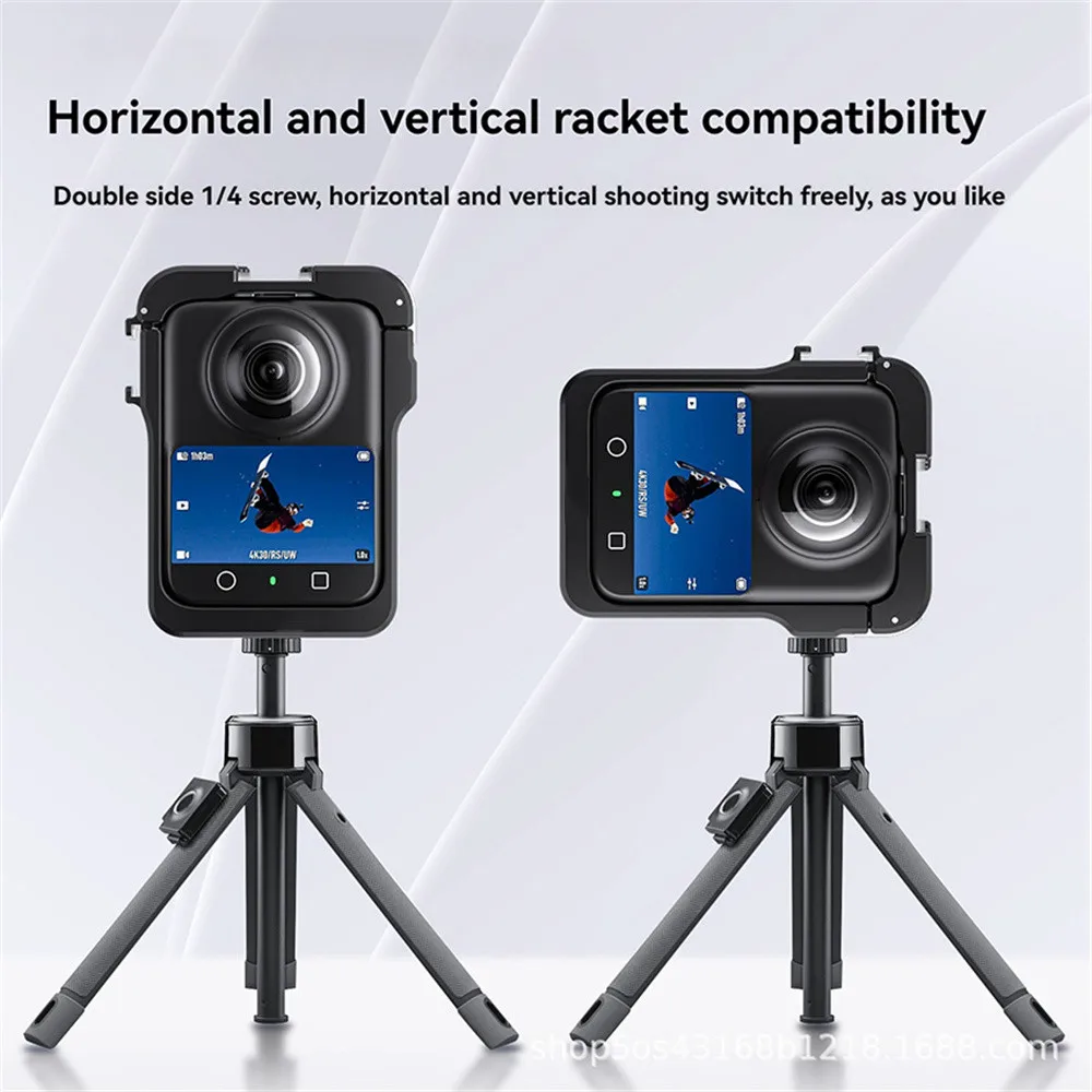 Wide-Angle Rabbit Cage Expansion Metal Frame Protective Frame Adapter for DJI Osmo 360 Full Protective Case Camera  Accessory