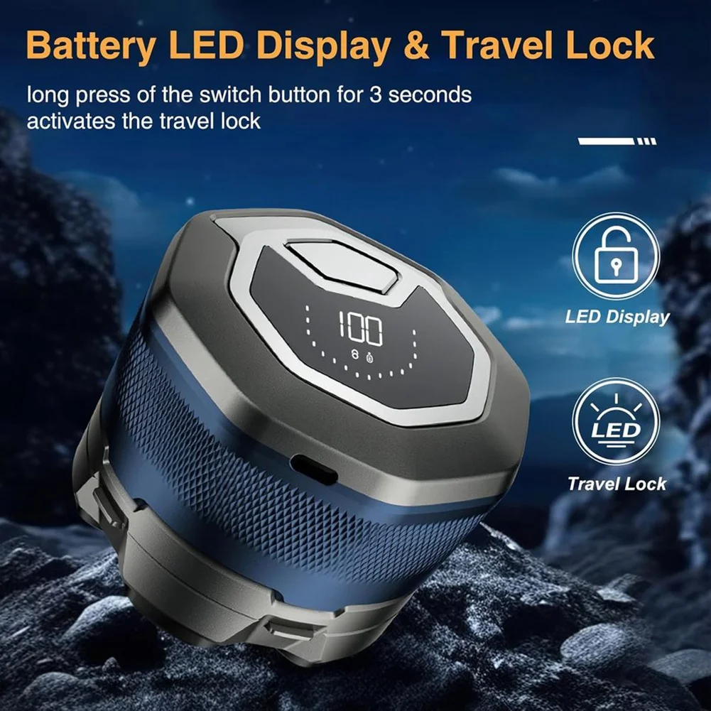 

A65T-Electric Head Shaver 6D Magnetic Rechargeable LED Display Waterproof Hair Trimmer For Bald Men Beard Shaving