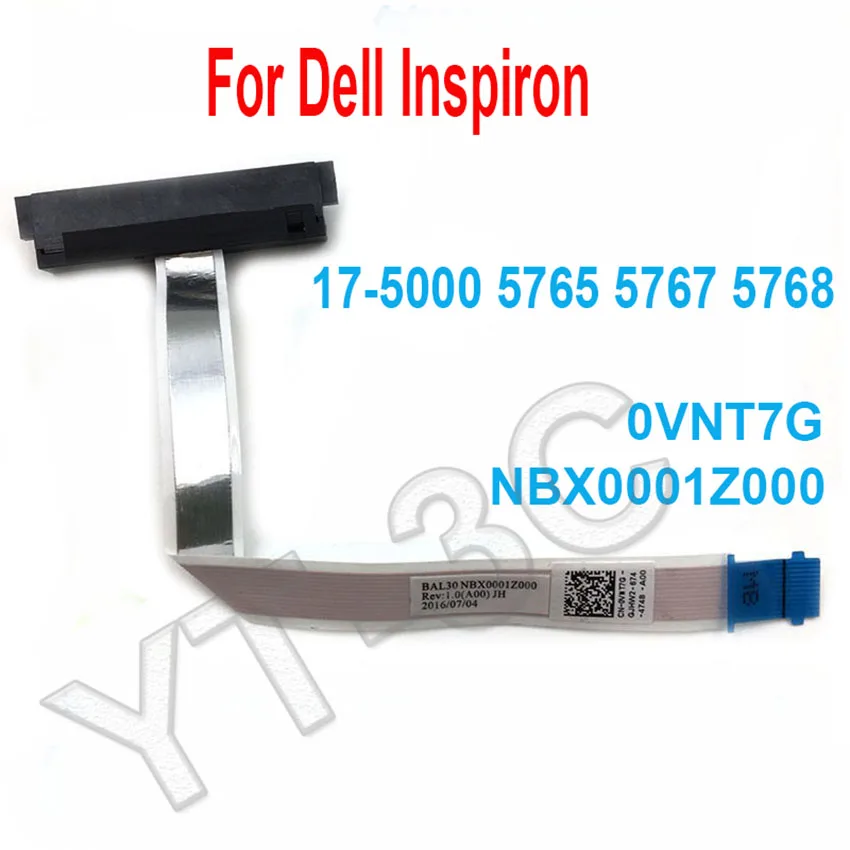 1-10個新ラップトップhddコネクタケーブルsataハードドライブインタフェースdellのinspiron-17-5000-5765-5767-5768-0vnt7g-nbx0001z00