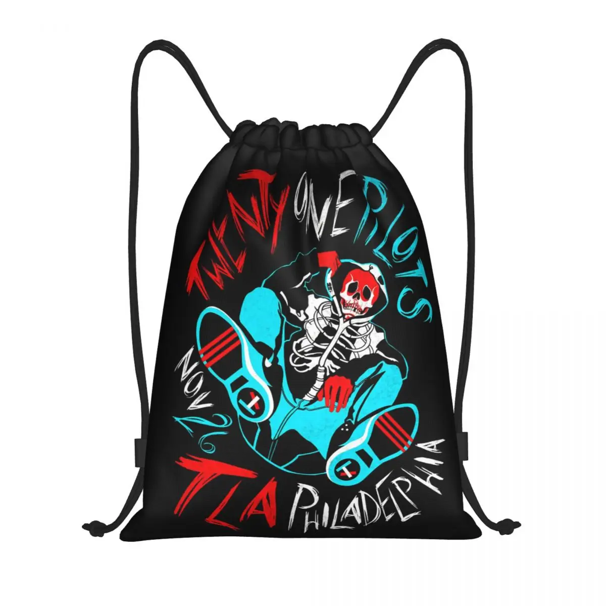 Custom T-Twentys One P-Pilots Drawstring Backpack Women Men Sport Gym Sackpack Foldable Shopping Bag Sack
