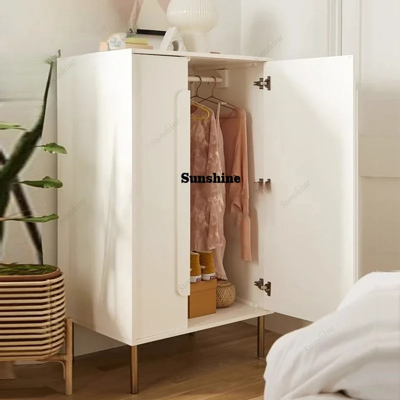 Armarios Europeos para Adultos, Armario de Almacenamiento Moderno Nórdico de Lujo, Ahorro de Espacio, Ropero de Madera para el Hogar FT
