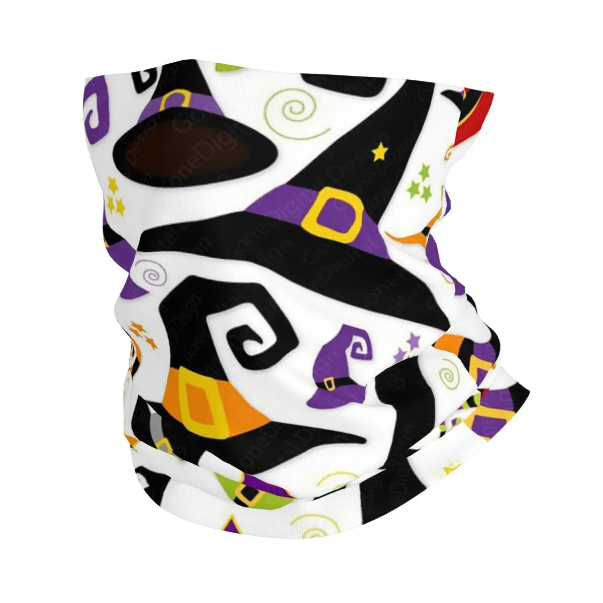 Ghost Pumpkin Halloween Bandana Neck Gaiter Printed Face Scarf Multi-use Headband Riding Unisex Adult Washable