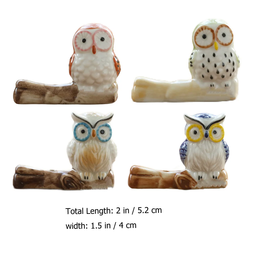 

4Pcs Owl Incense Burner Ceramic Home Decoration Versatile Gift Use Incense Burner Owl Censer Home Decoration Aroma Stove