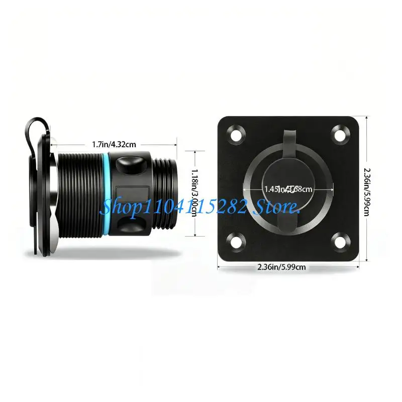  IP68 Rate Outdoor RJ45 Panel Mount Ethernet Connector High Performances for Satellite Gen3 In Strong Metal Housing
