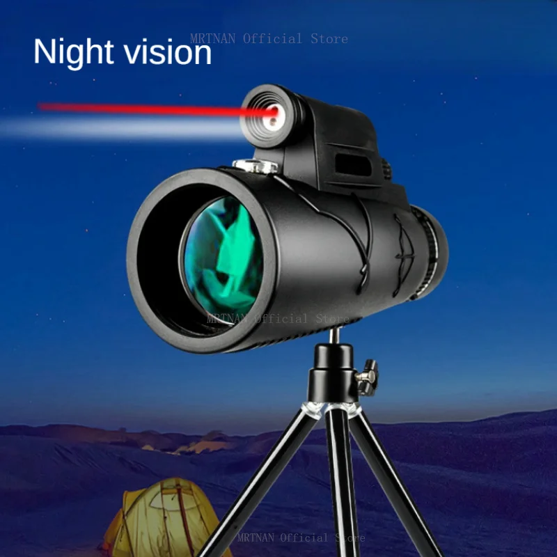 50x60 Portable Zoom HD Telescope Folding Long Distance Mini Powerful Telescope for Hunting Sports Outdoor Camping Travel