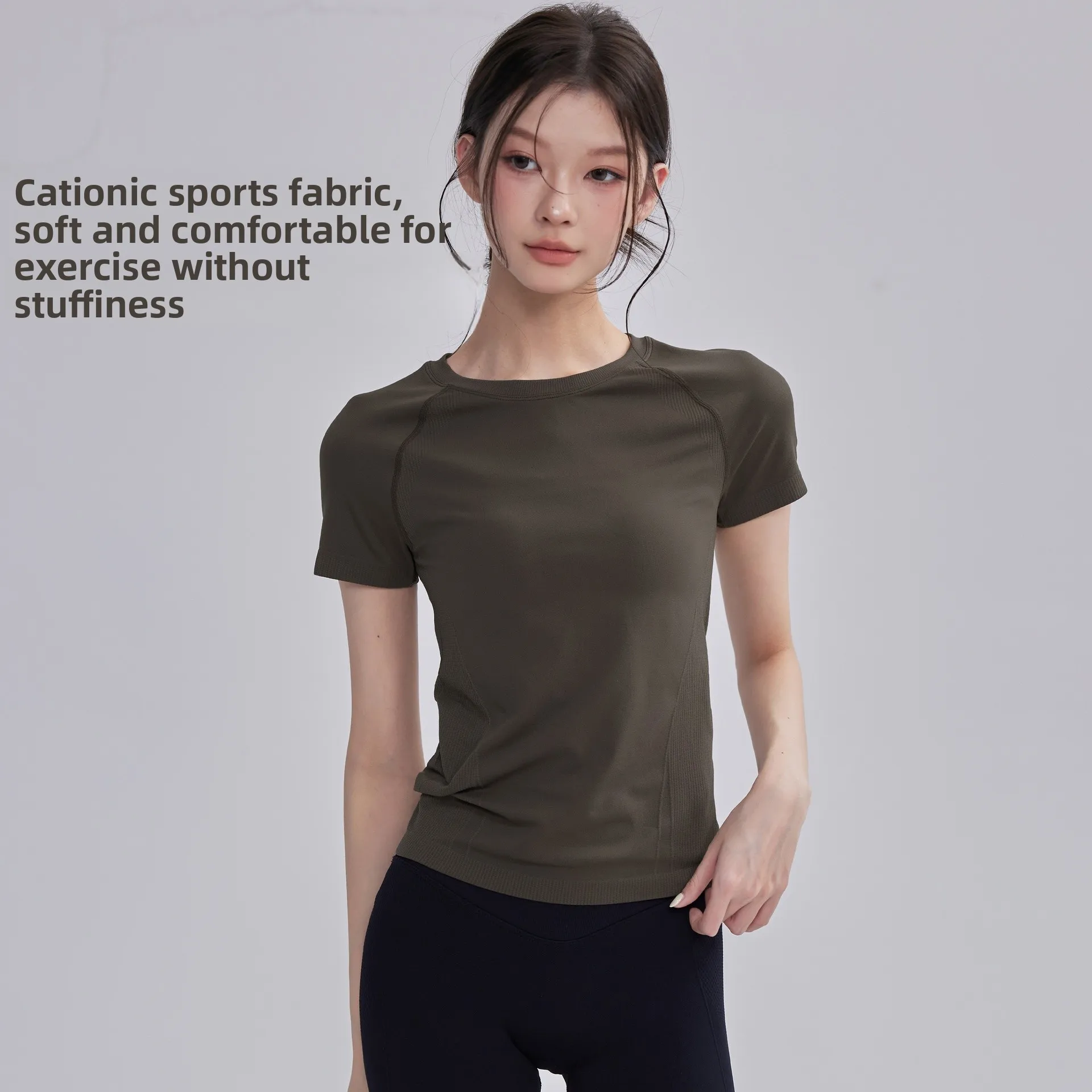 여성용 피트니스 스포츠 탑 퀵 드라이 러닝 트레이닝 여름 슬리밍 통기성 요가 스포츠웨어 상의