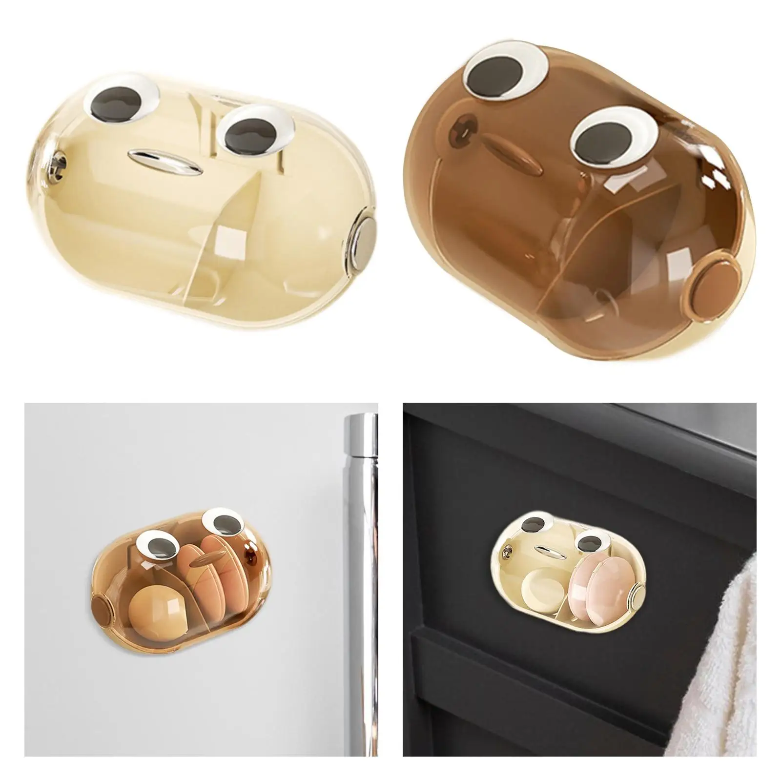 Porte-éponge de maquillage, étui de transport de bouffée de maquillage, boîte de rangement d'oeufs cosmétiques pour