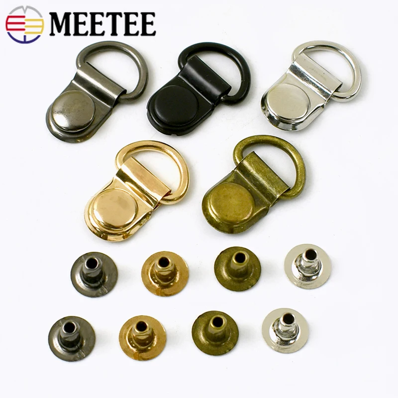 

10-50 комплектов металлических D-образных карабинов 9*14 мм для ремней, крючков для обуви, коннекторов для сумок, подвесок и застежек