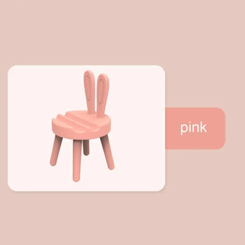1pcs Creative Cute Phone Holder Chair Shape Desktop Phone Holder Stands Mobile Phone Accessories