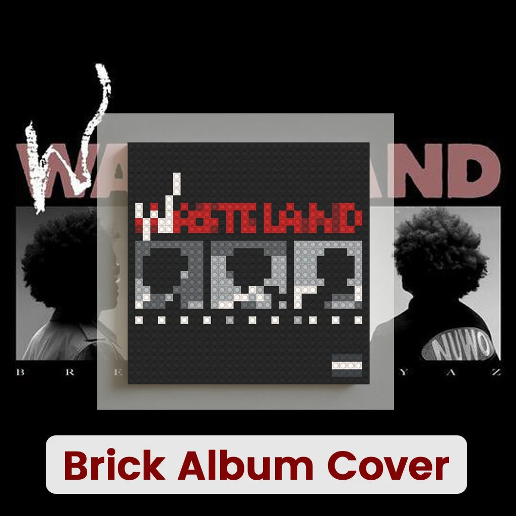 

Brent Faiyaz Album Cover Pixel Art Building Blocks Mosaic Wall Decor R&B Soul Music Fans Gift Decoration Home Wall Decor Gift