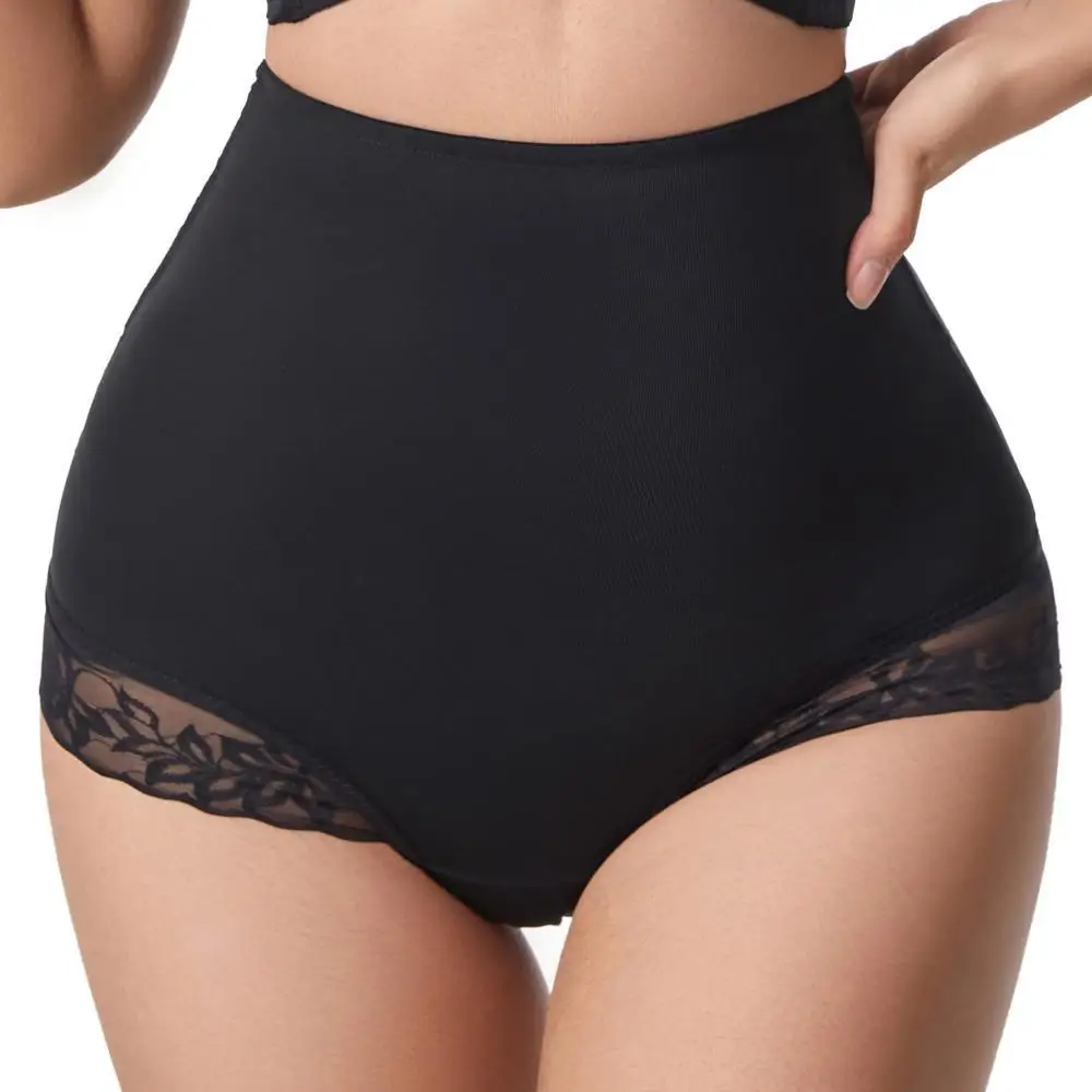 ZHAN BEAUTY 2719  High Waist Tummy flat Slimming Thong Shapewear Panties