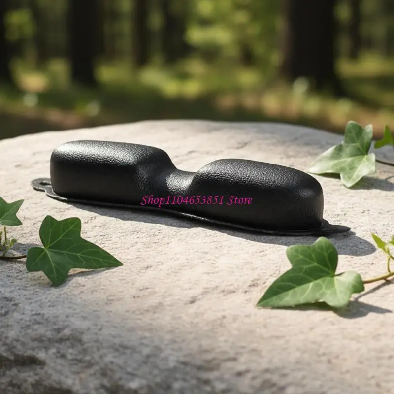 Replacement Headphone Headband Cushion with Protein Leather Exterior, Raised Padded Contact Sections and End Mounts with Side