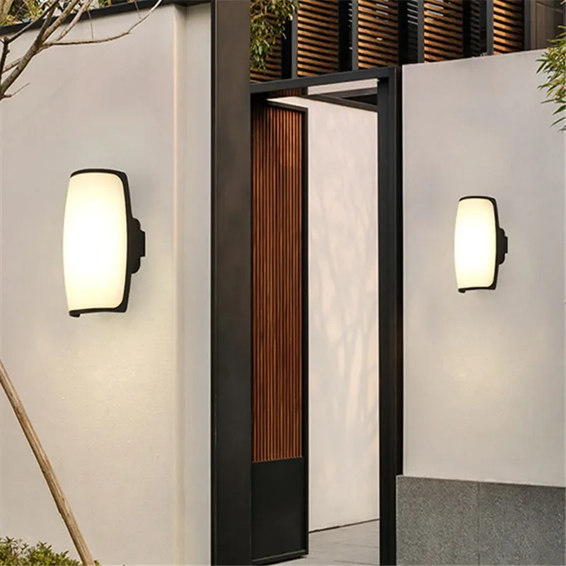 TEMOU Contemporary LED Outdoor Wall Lamps Electric Simplicity Waterproof Balcony Hallway Courtyard Villa Gate Hotel