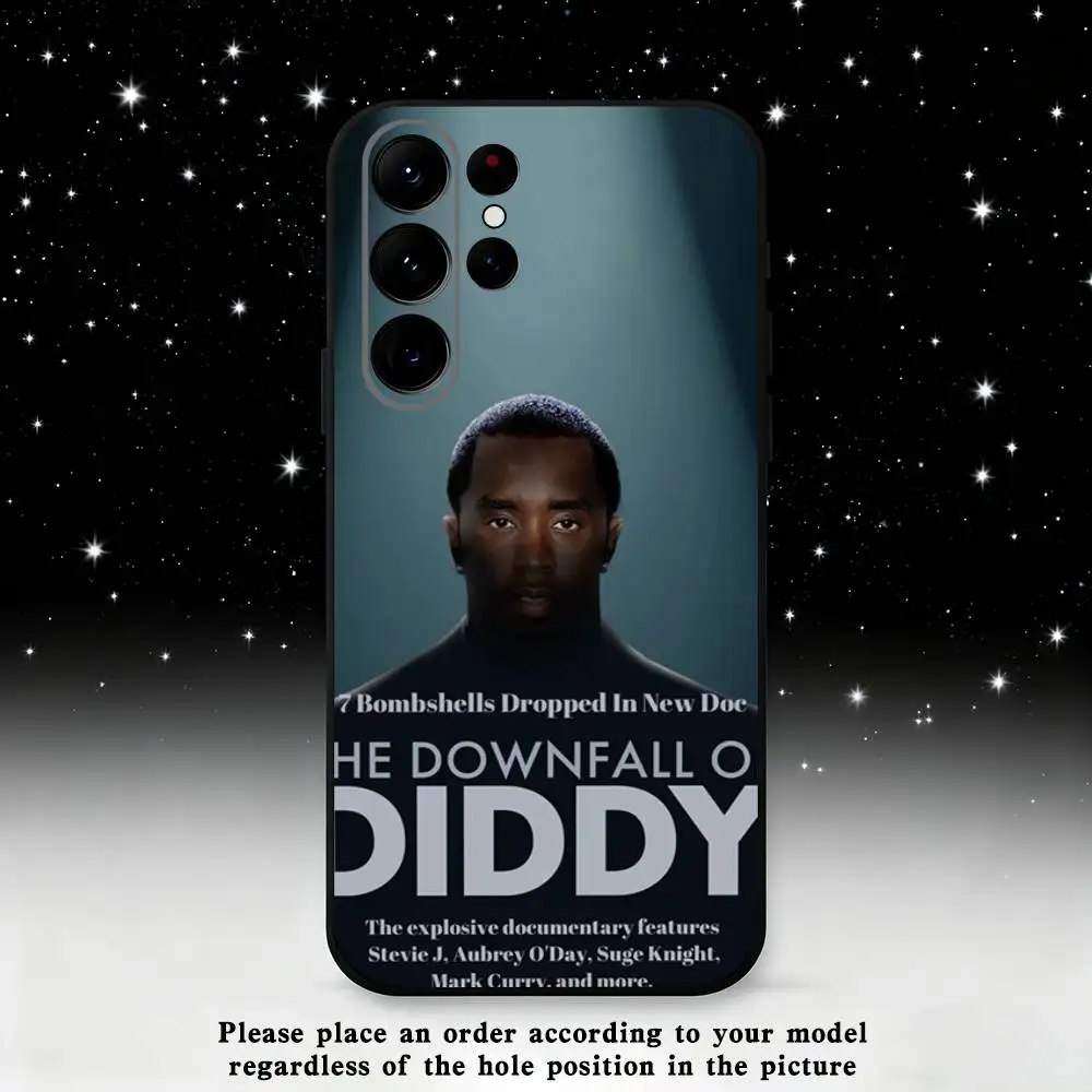 Funda de teléfono P.D-Diddy b-baby baby oil para Samsung S25, S24 Ultra, S20, S30 plus, S22 plus, S23, S30 Ultra 5G, carcasa negra de silicona