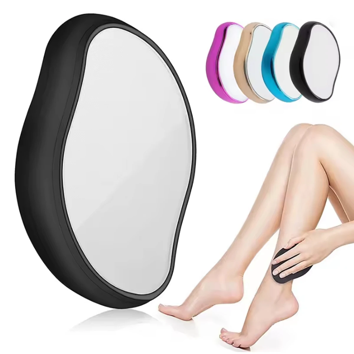 

Crystal Physical Hair Removal Eraser Glass Hair Remover Painless Epilator Easy Cleaning Reusable Body Care Depilation Tool