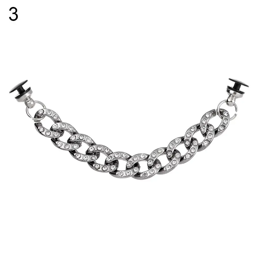 For Hole Shoes Acrylic Diamond Shoes Pendant DIY Shoe Charms Chain Decoration Buckle