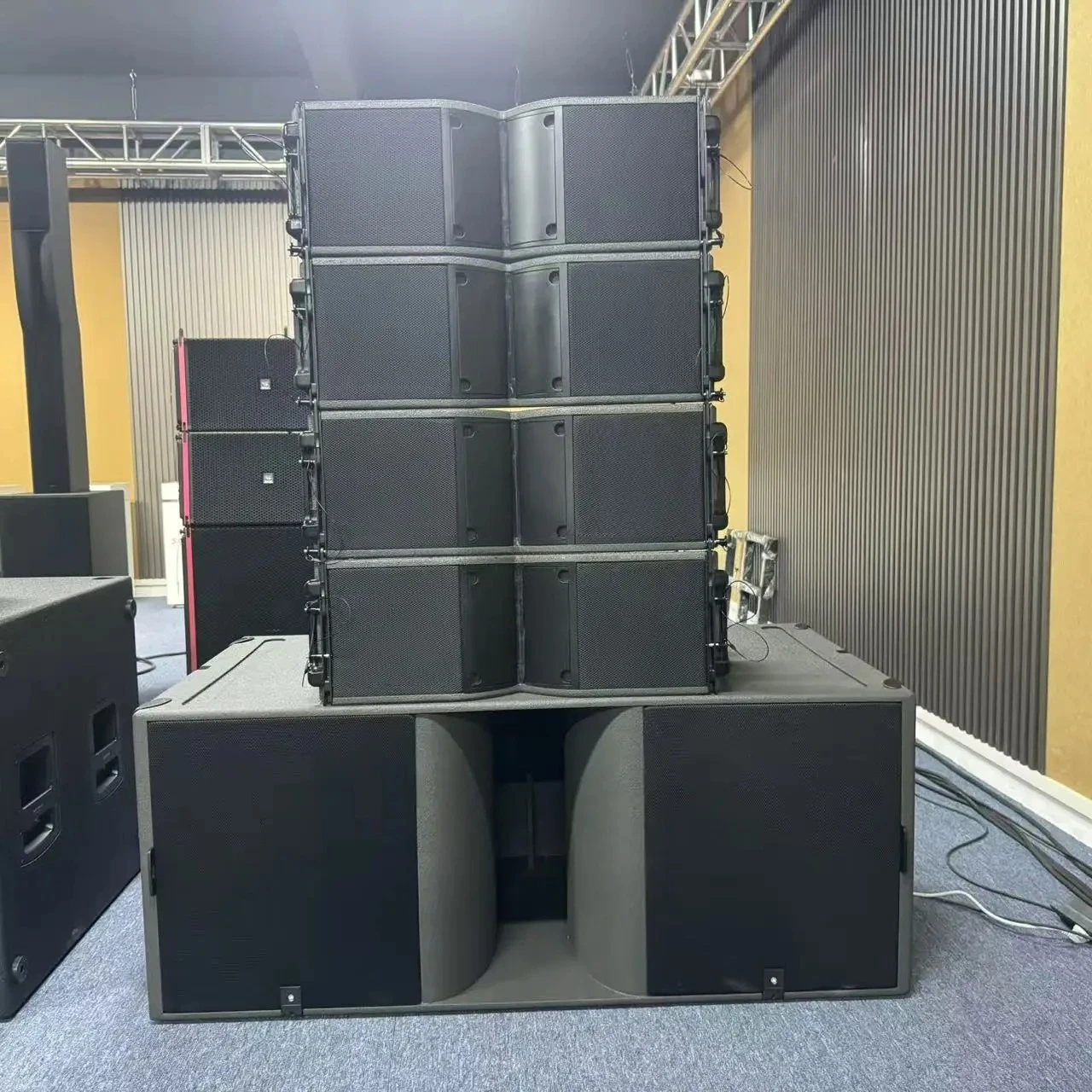 K10 Dual 10 Inch Powered Passive Line Array Speakers Professional Audio Active Sound System Outdoor Speakers For Stage