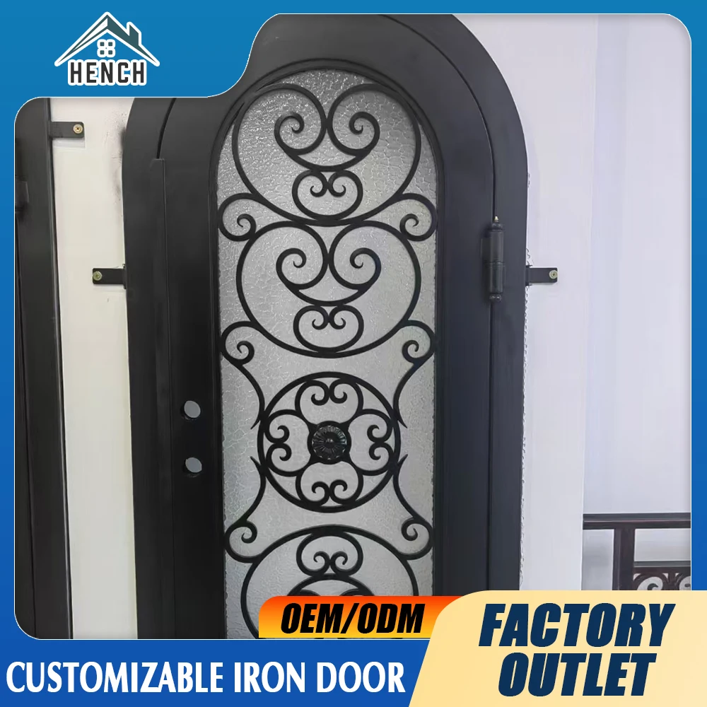 Luxury Iron Front Doors Beautiful and Weatherproof Wrought Iron Double Doors