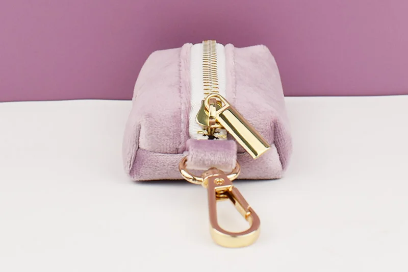 Deep Purple Velvet Powder Samt-Hundehalsband und Leinen-Set für individuell gravierte Namensschilder, Heimtierbedarf, Hundeleine, Samt 06 – Detail 10