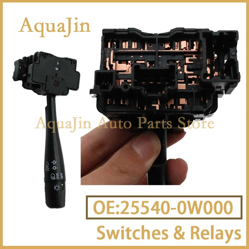25540-0W000 interruptor de señal de giro para Nissan Pathfinder R50 Maxima A32 Terrano Regulus Infiniti QX4 I30 Renault Samsung SM5 coche OEM