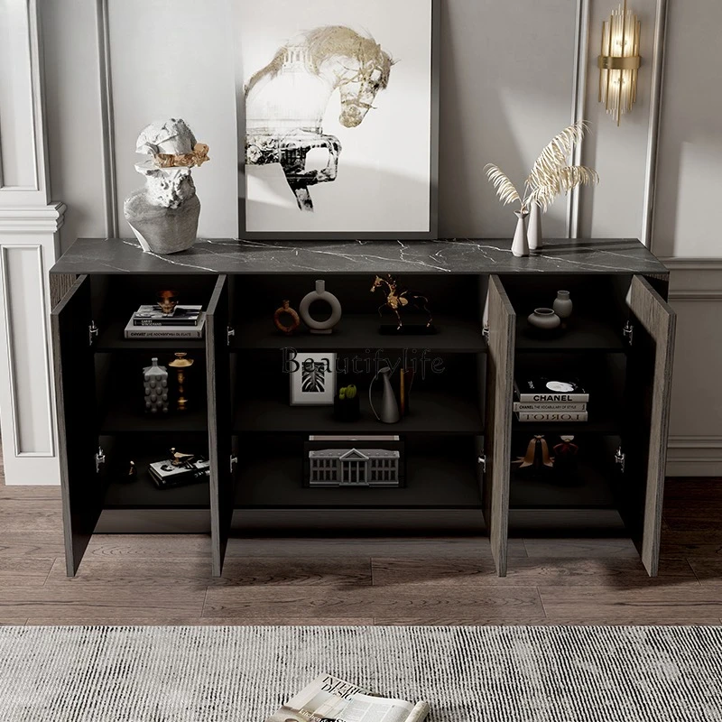 5New النمط الصيني مدخل خزانة مدخل الخشب الصلب ضوء خزانة خذاء نمط فاخر