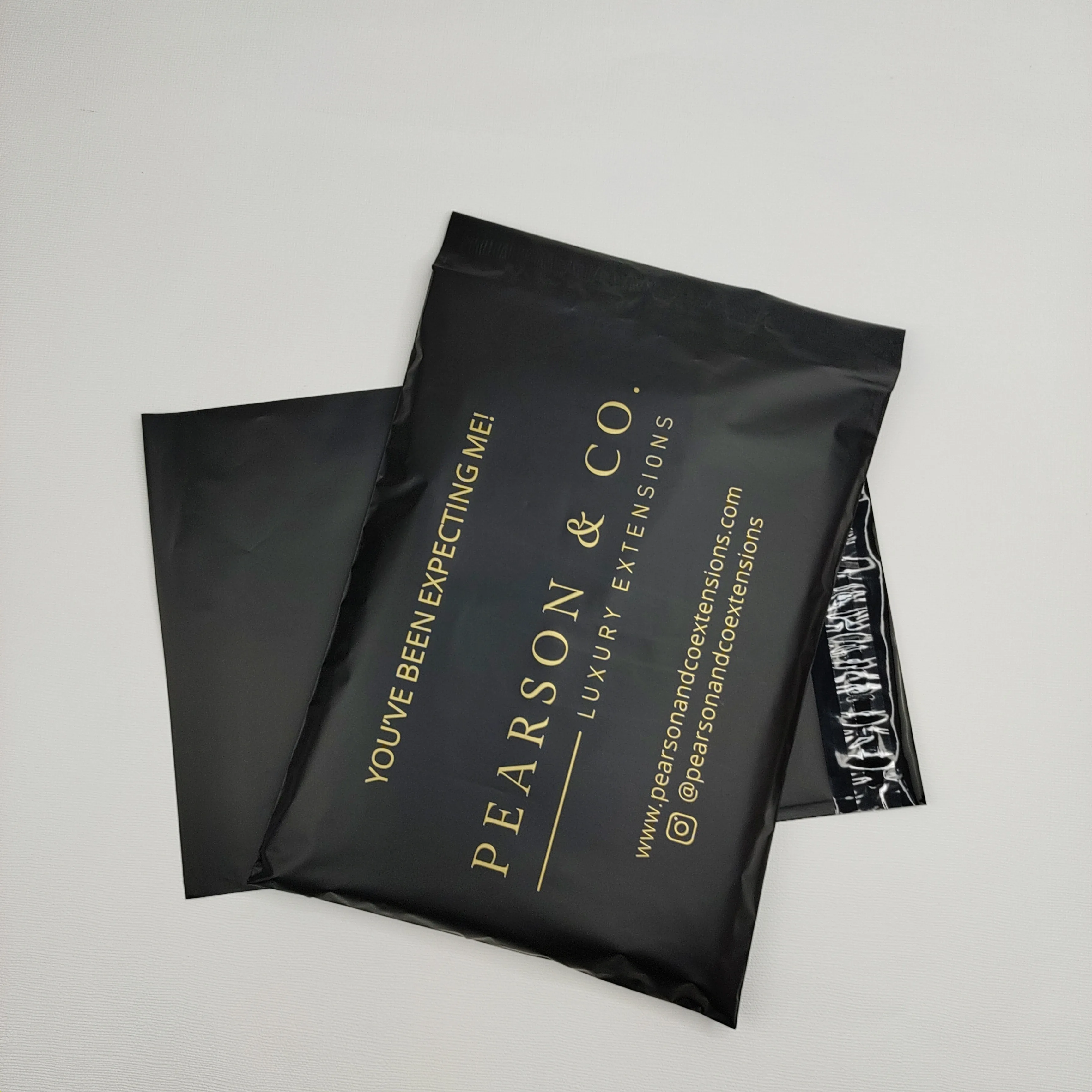 

High Quality Recyclable Compostable Black Poly mailer Mailing Bags Hot Sale Packaging Poly Mailer with Handle