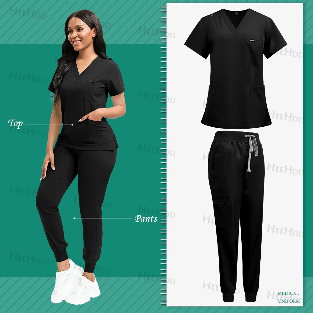 Frauen medizinische Jogger Anzug Pflege Arbeits kleidung Veterinär Zahn peeling Arbeits uniformen Mode neue Krankens ch western Arbeits kleidung Herren Peelings – Detail 18