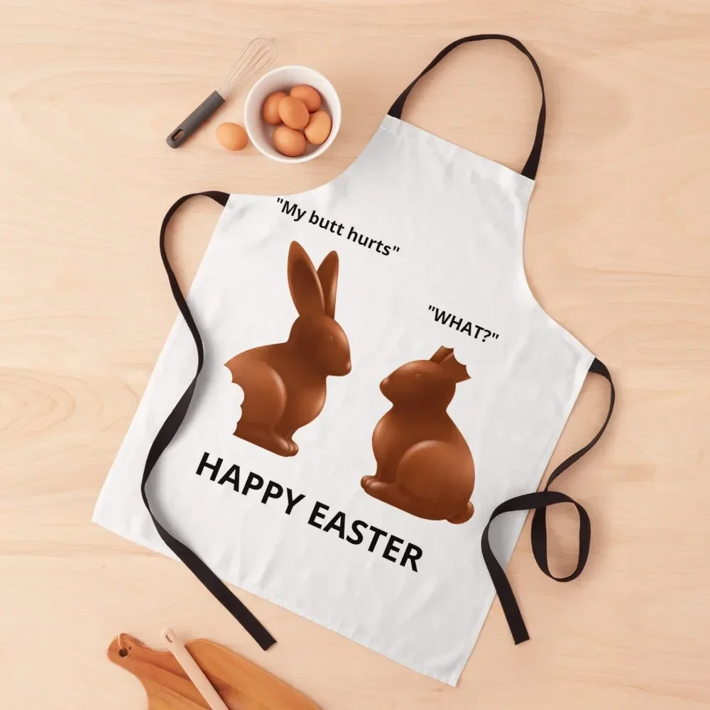 Happy Easter - Choc bunnies Apron painters Novelties Kitchen And Home Woman Work Women's Dresses Apron