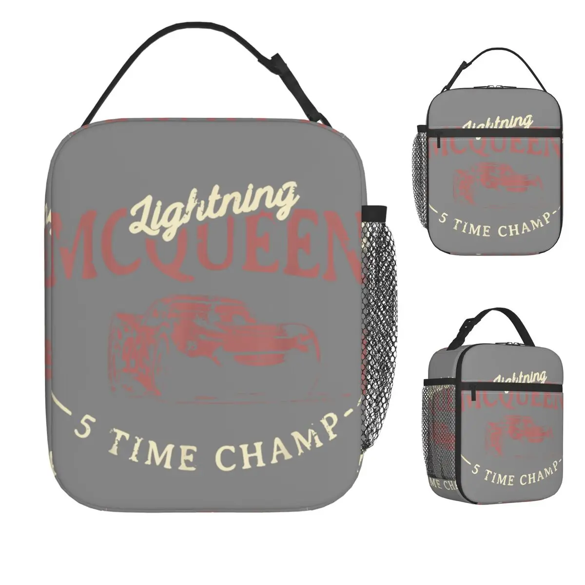 

Cars 3 Lightning McQueen Vintage Lunch Bag Travel Lunch Box For Child Cute Designer Tote Food Bags Oxford Cooler Bag