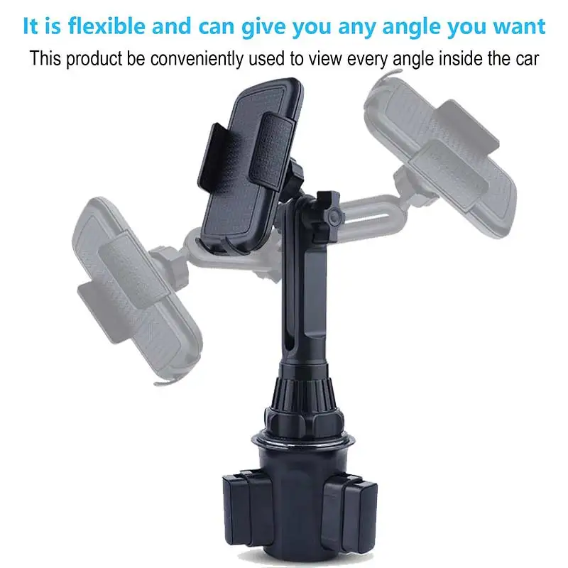 Updated Long Car Telephone Stand Cup Holder Stand Drink Bottle Mount Support Smartphone Mobile Phone Cup Stand for iPhone