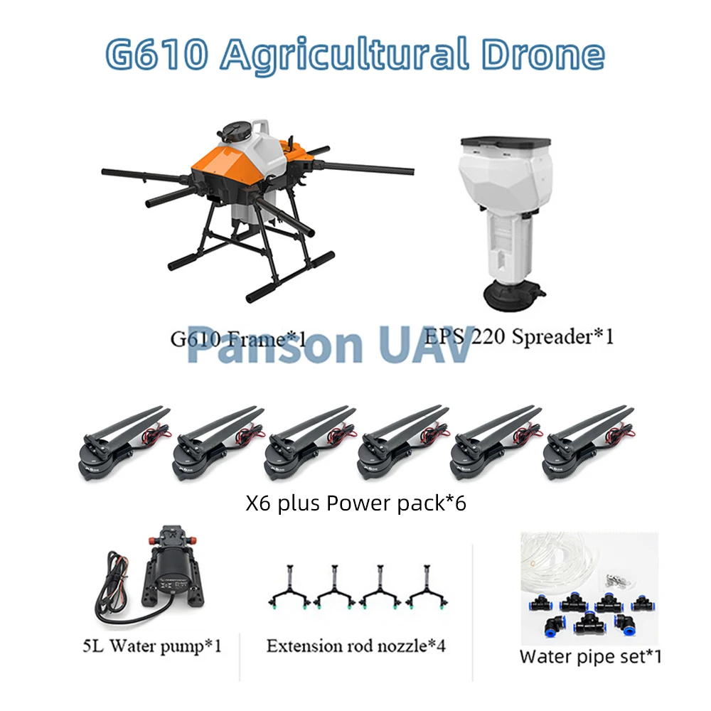 EFT G610 G616 G620 G626 G630 30L Agricultural spraying frame  with JIYI Flight Control Hobbywing Power System Frame Kit