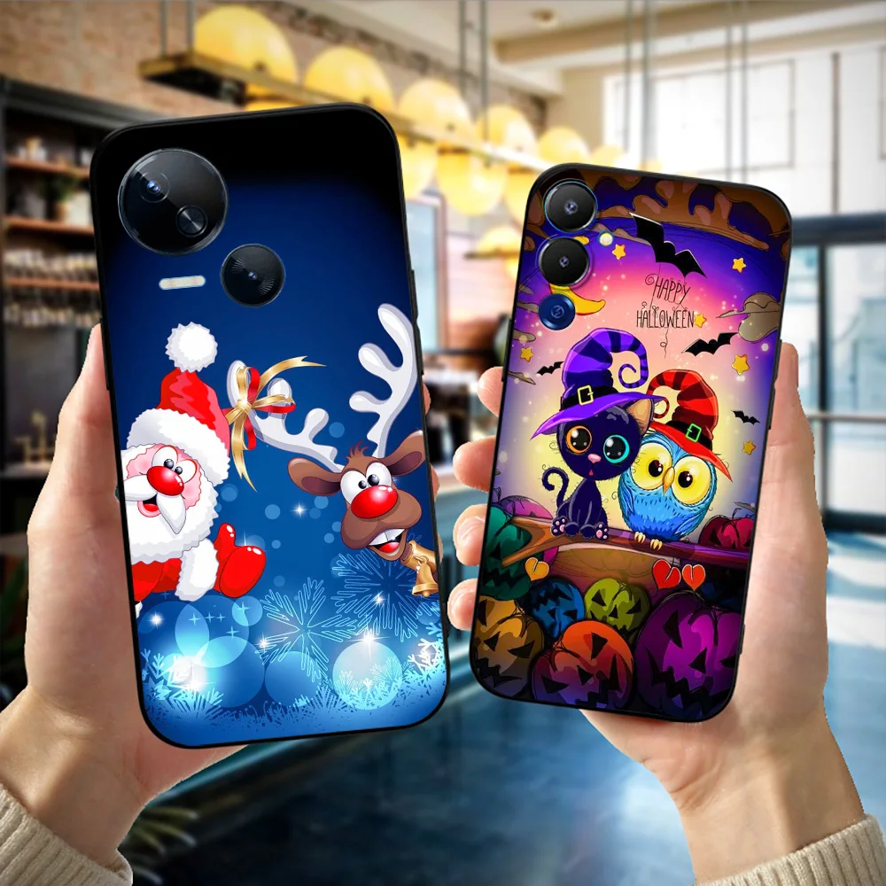 BLACK TPU CASE FOR ITEL A60 P40 VISION 5 A18 S18 INFINIX SMART 7  PLUS 7HD HOT 30 30I PLAY NOTE ZERO ULTRA 5G Christmas