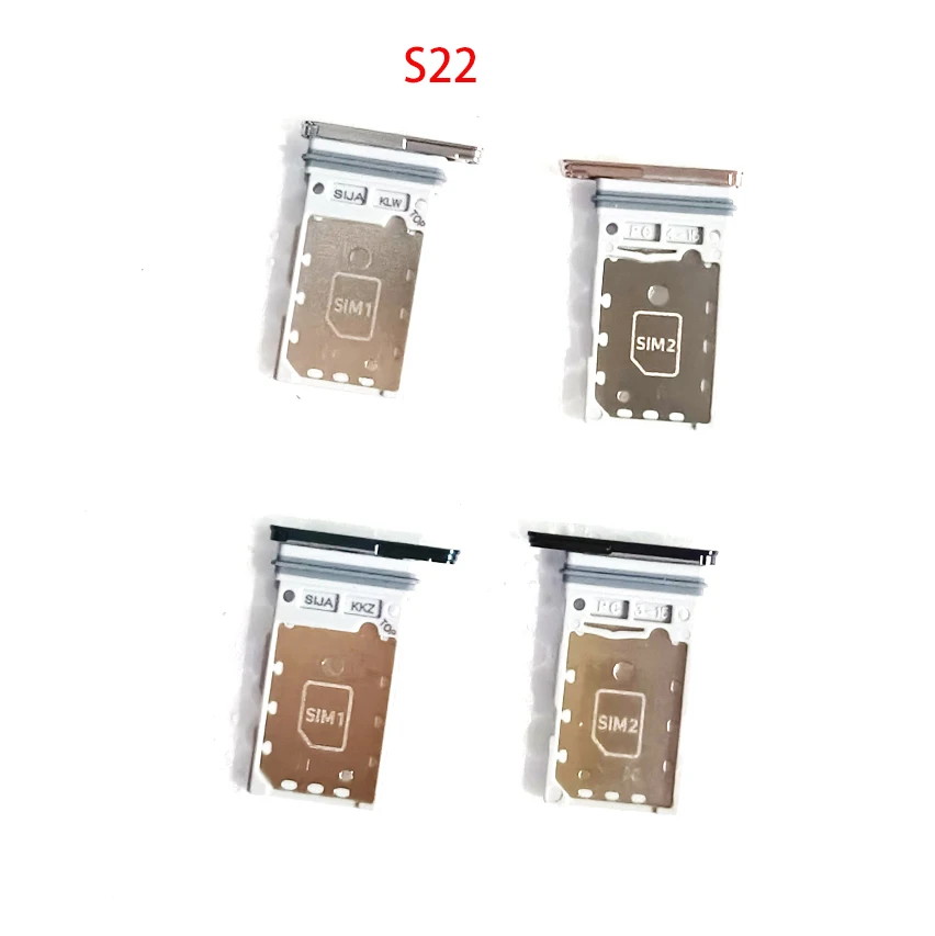 50 buah/lot soket adaptor dudukan baki kartu Sim ganda/tunggal untuk Samsung Galaxy S22 / S22 Plus