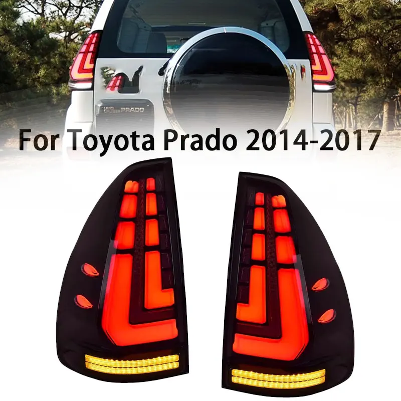 LED Tail Light Rear Lamp For 2003-2009 Toyota Land Cruiser Prado автомобильные товары Rear Lamp Hella LED Lights Car Accessories