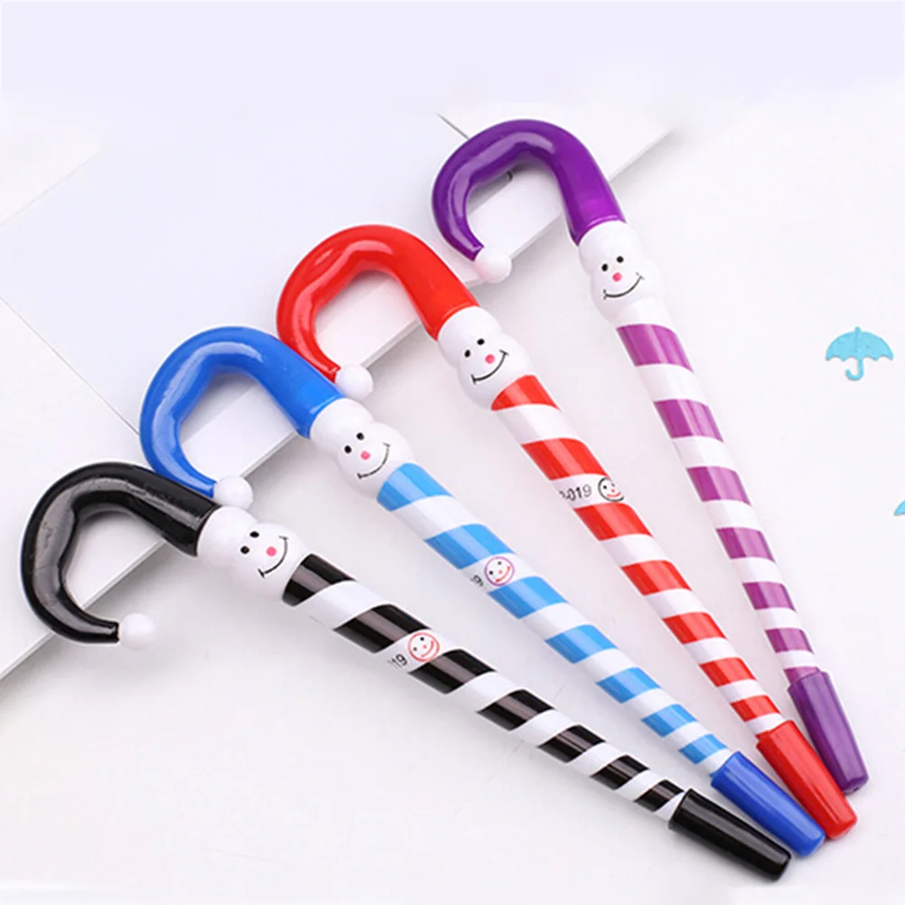 10 Pcs Novelty Umbrella Pen Creative Ballpoint Writing Pens Ball Pens Pens With Christmas Snowman Design For School Office Suppl