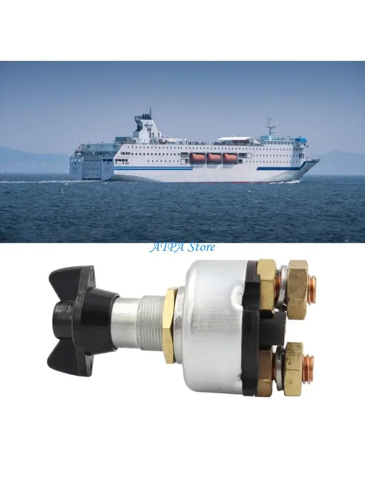 

U13C Boat Battery Disconnect Knob Switches Leak Proof Design Manual Operation Copper Alloy Marine Motorhome Applications