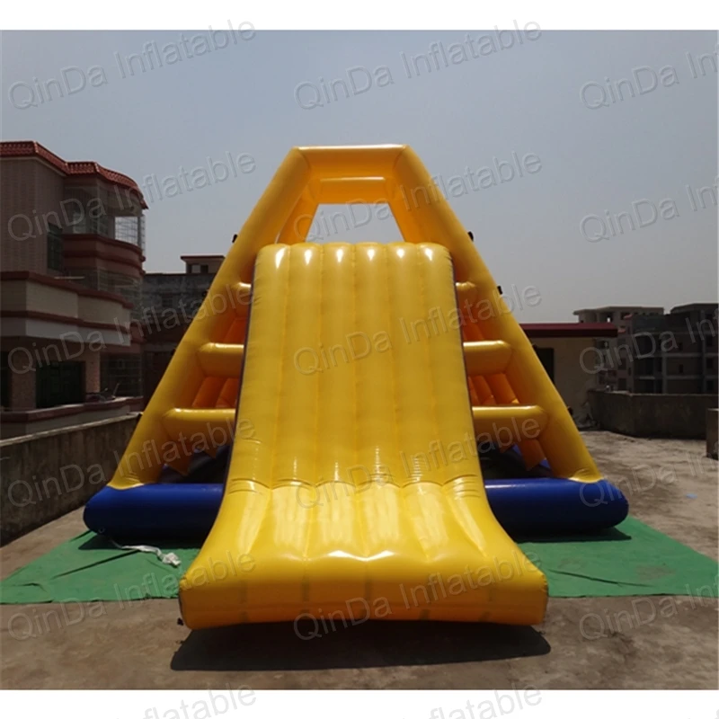 Custom Inflatable Water Park Giant Inflatable Floating Slide / Inflatable Aqua Slide For Kids And Adults