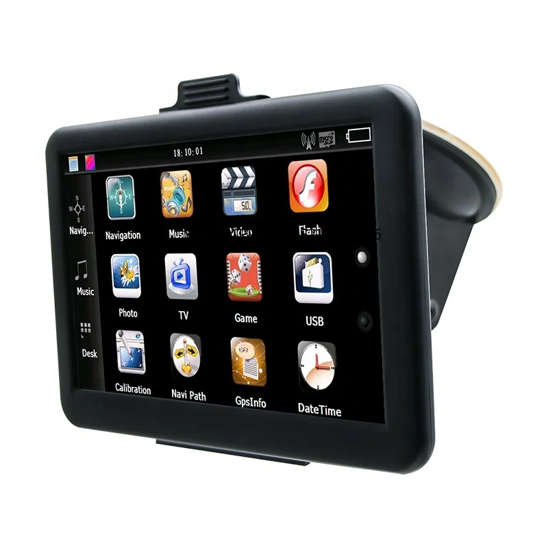 Multi-language 7-inch Portable Truck Car Gps Navigator Win Ce 6.0 800*480 Ram 128/256mb Built-in 4/8gb Flash Gps Navigation