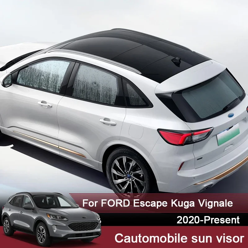 

Автомобильные солнцезащитные козырьки с УФ-защитой для Ford Escape Kuga C520 Vignale 2013-2025, оконная занавеска, солнцезащитный козырек, аксессуар для лобового стекла