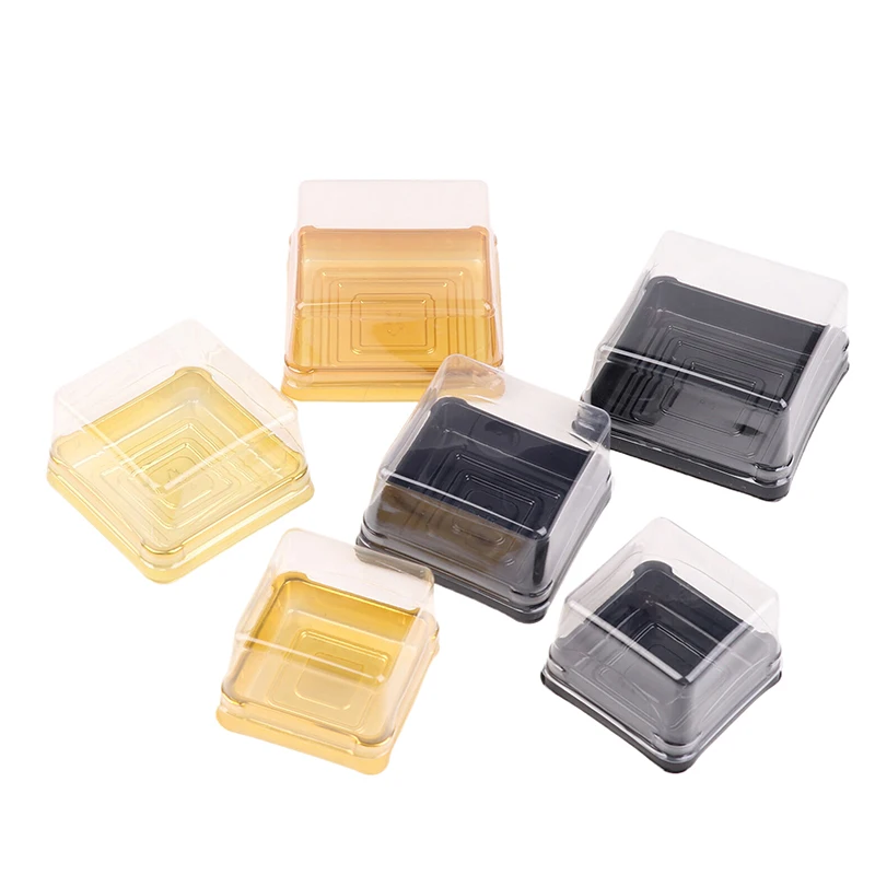 Mini Transparent Kuchen Box Container 50/80/100g Transparent Cupcake Gebäck Backen Verpackung Boxen Hochzeit Party liefert Geschenke