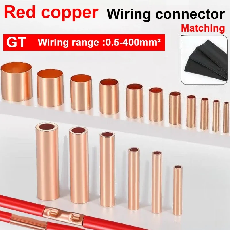 

100 шт. медных кольцевых клемм для проводов, обжимные соединители, неизолированные кабельные клеммы, паяные разъемы для аккумуляторов