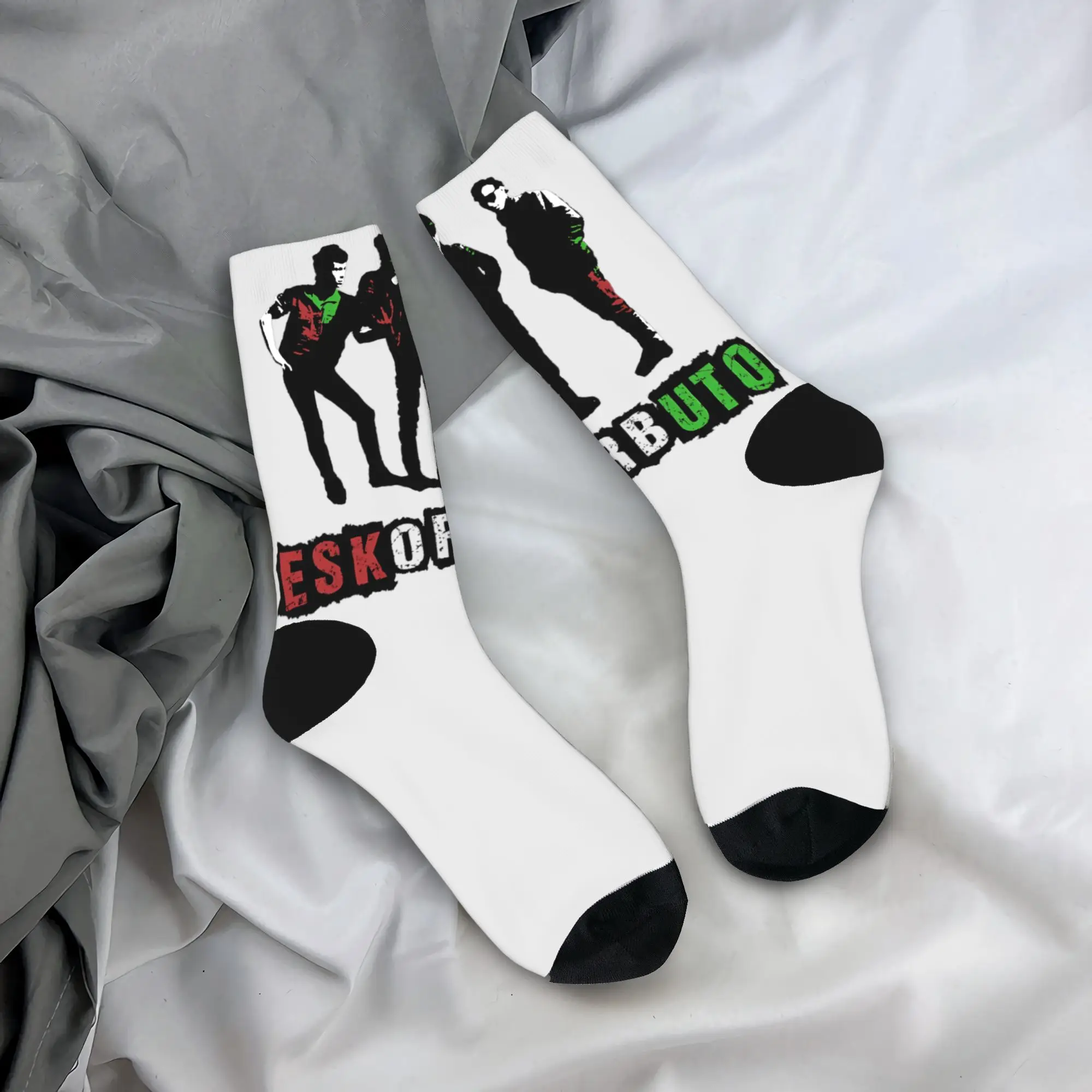 Eskorbuto meias góticas mulheres homens quentes meias macias primavera correndo personalizado anti skid meias presente de aniversário