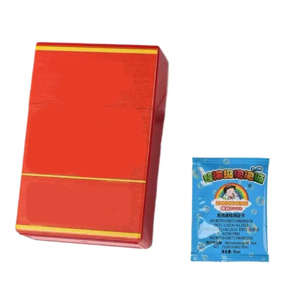 เครื่องเป่าฟองสบู่แบบใหม่ ไม้เป่าฟองสบู่ กล่องพลาสติกคลายเครียดสำหรับผู้ใหญ่ เครื่องเป่าฟองสบู่ระบายอารมณ์ สำนักงาน ลายตารางดอกไม้