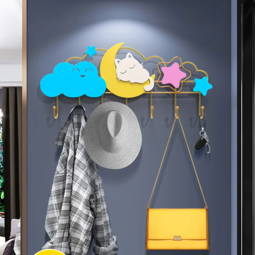 Creative punching-free porch   door wall storage hook