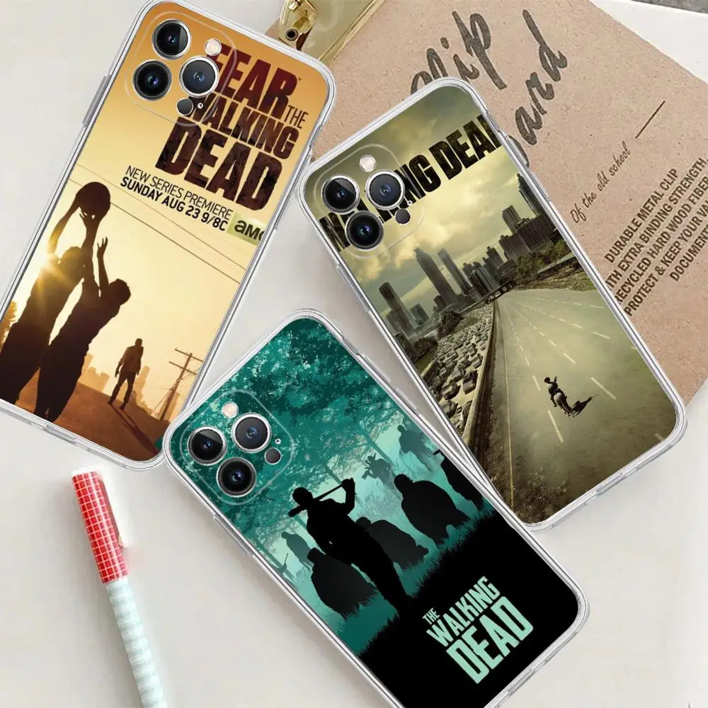 

The Walking Dead Phone Case For IPhone 15 14 13 12 Mini 11 Pro XS Max X XR SE 6 7 8 Plus Soft Silicone Cover