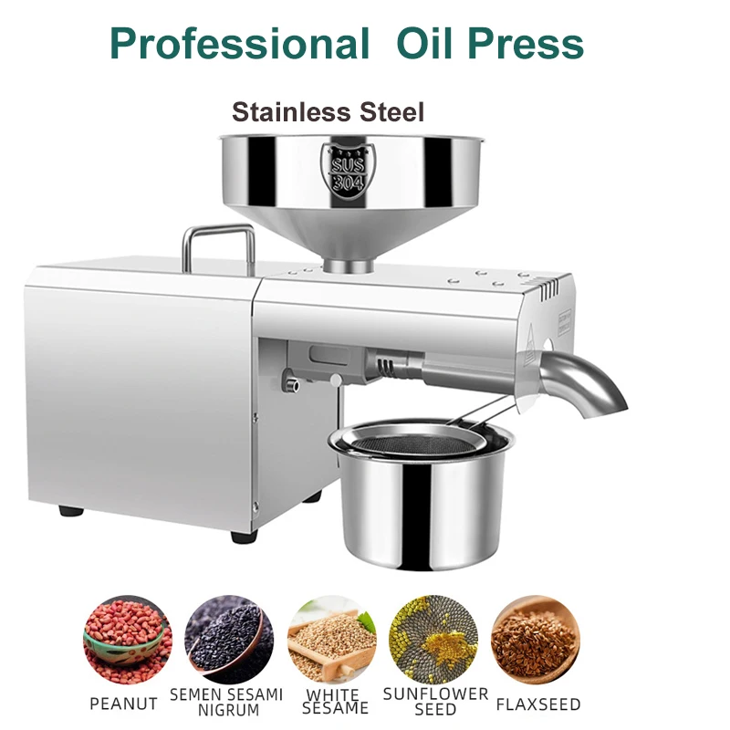 Household High Efficiency And Energy Saving Oil Press High Oil Output Rate Oil Maker Extraction Peanut Oil Extractor